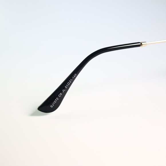 SOJOS Sunglasses SJ1072 C6 JL 51-21-149 retro gold frame slim N9 - Picture 5 of 9